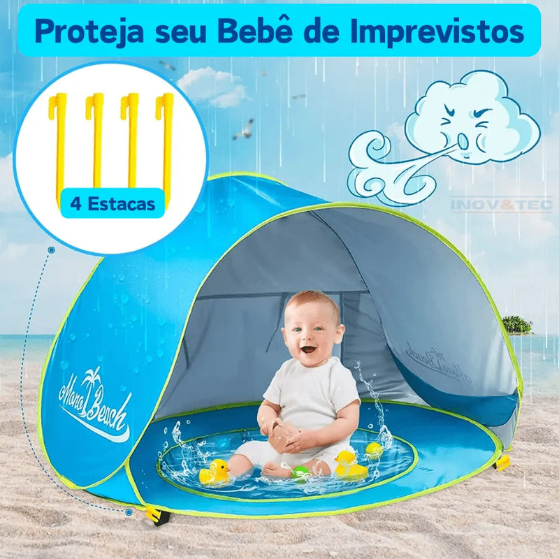 Cabana Infantil Com Piscina Para Praia DIVERSÃO TOTAL - Os Melhores Momentos Na Praia Estão Por Vir!
