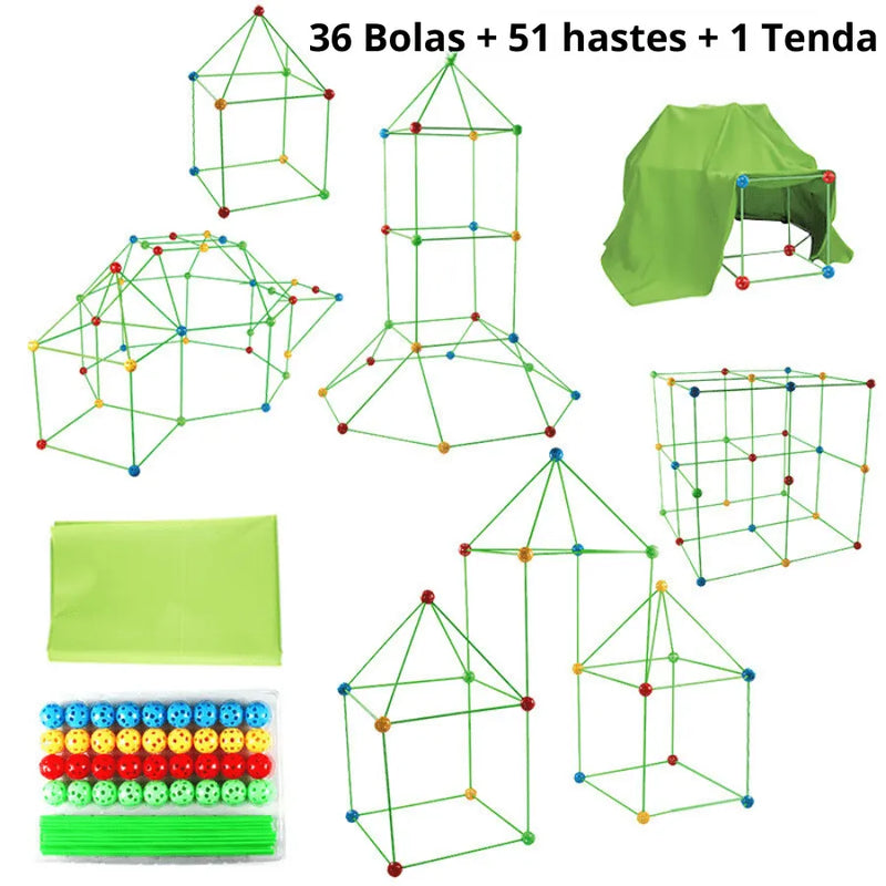 Kit de Construção Infantil Super Aventura - Últimas Unidades Com 50% Off + Tenda De Brinde