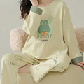 Pijama Feminino Peaceful Evenings - Conjunto Com Calça e Camisa Longa em Algodão | Macio, Leve e Super Confortável