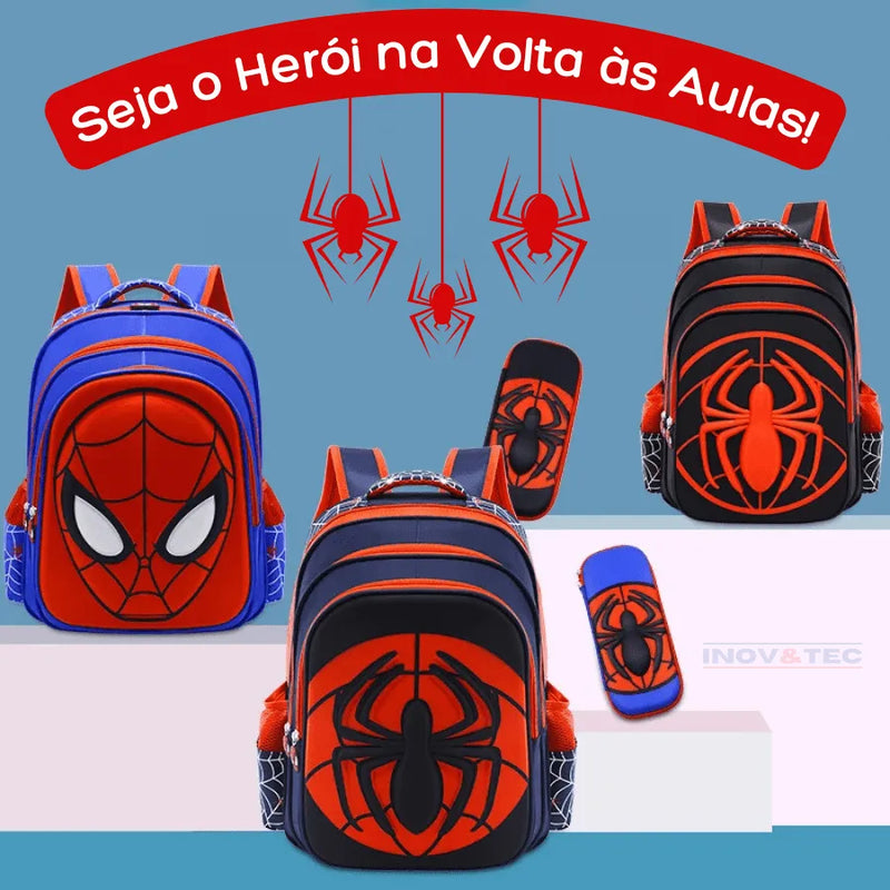 Mochila Premium Homem Aranha - Alta Capacidade Para Um Verdadeiro Pequeno Herói
