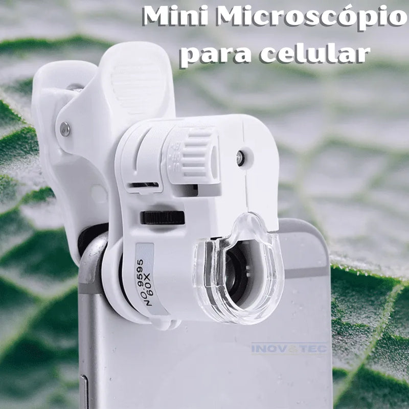 Mini Microscópio Mundo Ciência | Seu Filho Descobrindo o Mundo Com Muita Diversão [compatível com todos os aparelhos celulares]