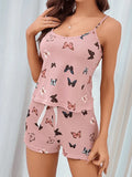 Pijama Feminino PinkyButterfly - Conjunto BabyDoll e Shorts Fresquinho LooseFit | Tecido Super Macio e Confortável