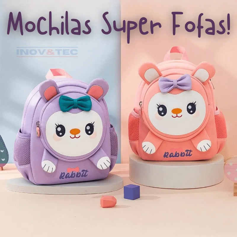 Mochila Infantil Super Fofos - Fofura e Conforto Na Sala De Aula
