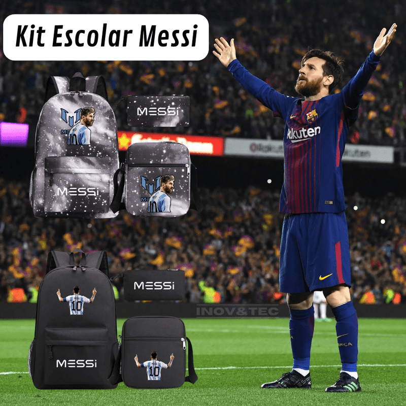 Kit Escolar Messi - O Melhor de Todos os Tempos