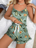 Pijama Feminino AvocadoSweet - Conjunto BabyDoll e Shorts Fresquinho LooseFit | Tecido Super Macio e Confortável