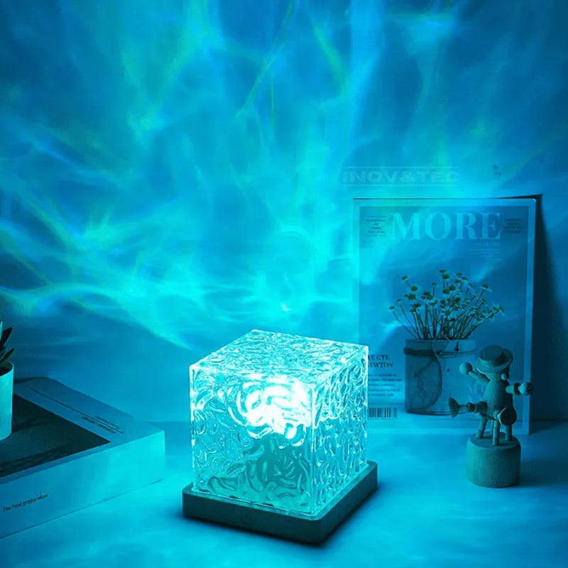 Luminária Cristal LED Magic Water - Efeito de Piscina e Aurora Boreal Para Decorar e Transformar o Ambiente [ÚLTIMAS 20 PEÇAS DISPONÍVEIS EM PROMOÇÃO]