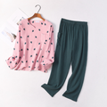 Pijama Feminino Cactus Whisper - Conjunto Com Calça e Camisa Longa em 100% Algodão | Macio, Leve e Super Confortável