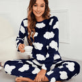 Pijama Feminino Peluciado DreamyWarm - Conjunto Calça e Moletom Em Pelúcia Plush | Quentinho, Macio e Super Confortável