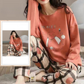 Pijama Feminino GentleTouch - Conjunto Com Calça e Camisa Longa em Tecido Lightness | Macio, Confortável e Quentinho