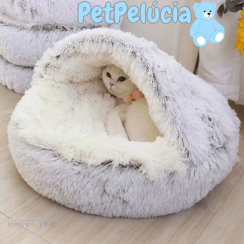 Cama PetPelúcia Original - Cama Para Pet Estilo Caverna Feita de Pelúcia | Conforto Máximo Para Seu Melhor Amigo