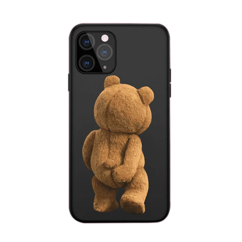 Capinha Iphone Teddy Bear Drink - Case De Proteção Engraçada e Divertida