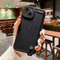 Capinha Iphone de Silicone Com Apoio Anti-Queda e Detalhe Metalizado - Case De Alta Proteção e Resistência
