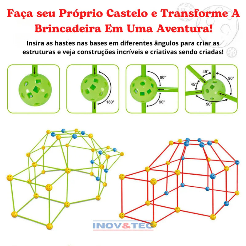 Kit de Construção Infantil Super Aventura - Últimas Unidades Com 50% Off + Tenda De Brinde