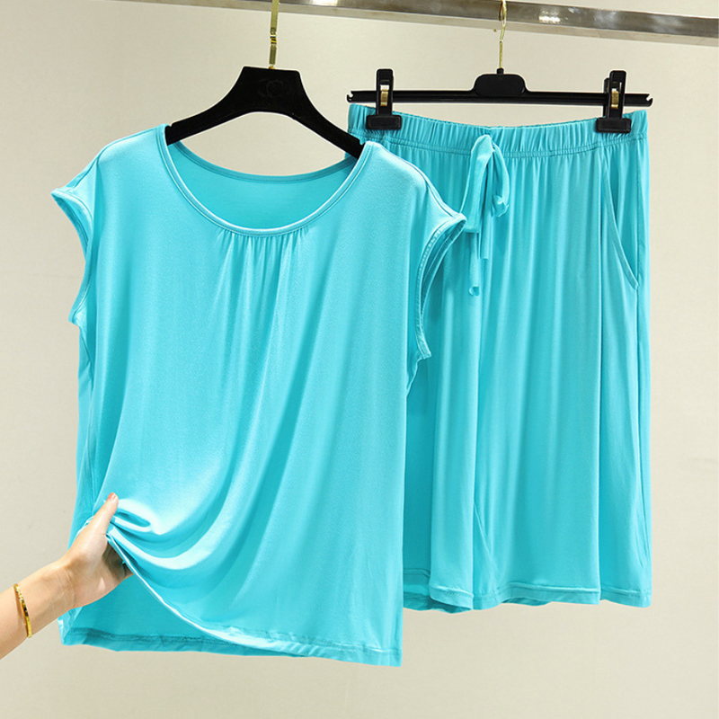 Pijama Feminino BreezyComfy - Conjunto Shorts e Camisa Regata Tecido Fresquinho | Macio, Leve e Super Confortável