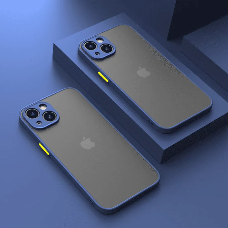 Capinha Iphone Matte Translúcida Anti-impacto Silicone- Case de Alta Proteção e Resistência