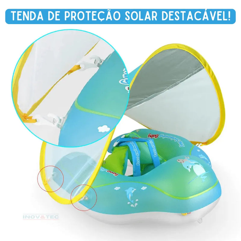 Boia Infantil Mar e Piscina Com Proteção Solar SUMMER TIME - Diversão com Segurança Garantida