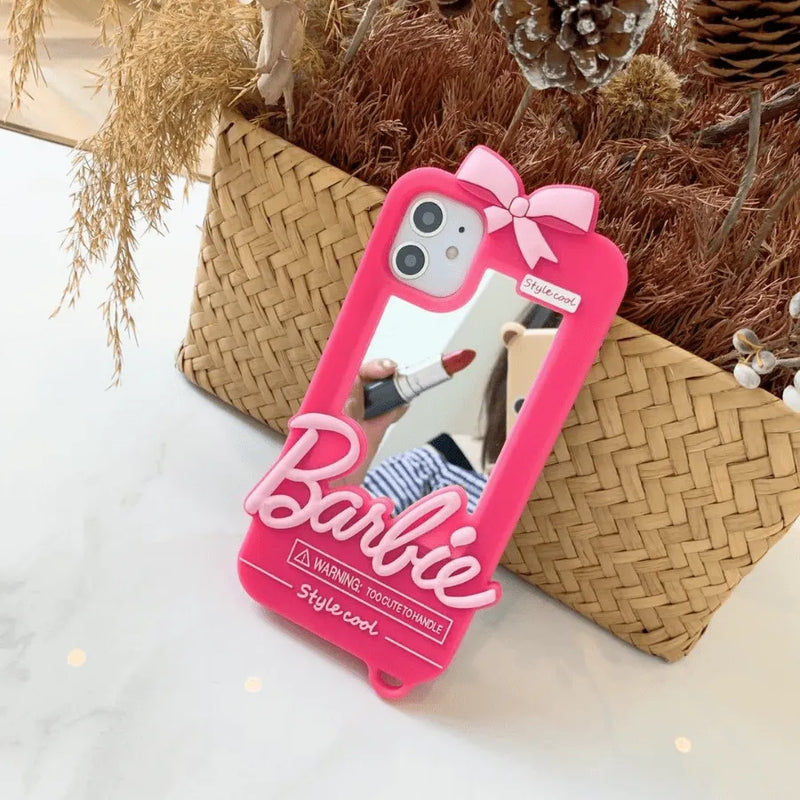 Capinha Iphone Barbies Dolls Com Espelho - Case de Alta Proteção e Resistência