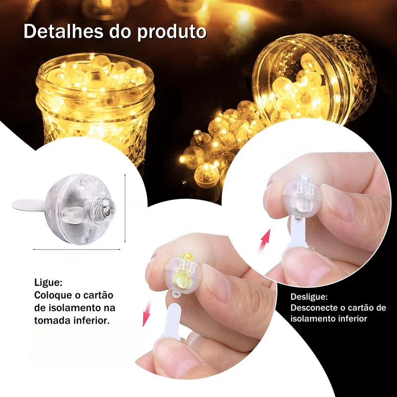 Lâmpada LED Mini Balão Colorida