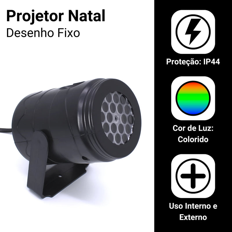 Projetor Led Natal Desenhos Natalinos Laser Jardim