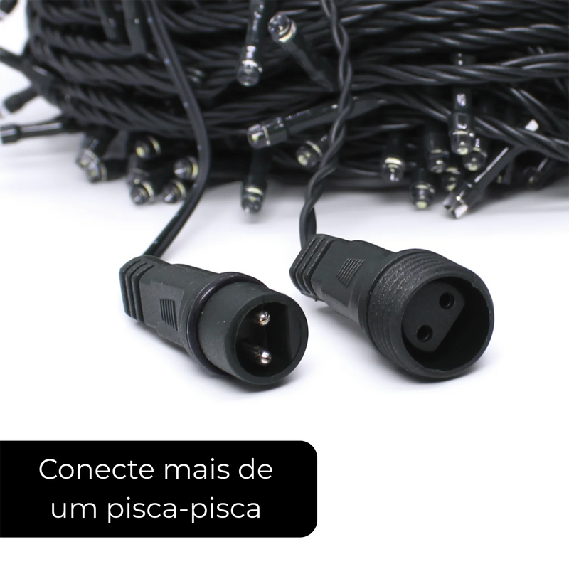 Fio De Fada 100m 1000 Leds Natal + Controle 8 Funções Bivolt