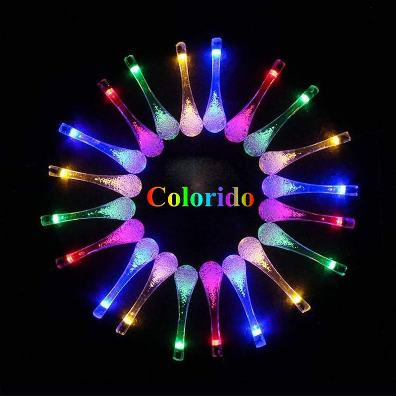 10M/15M RGB Gotículas de água Corda de Luz de Fada