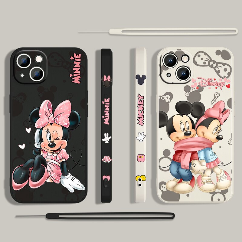 Capa para iPhone 12 Pro Oficial da Disney Mickey e Minnie Beijo