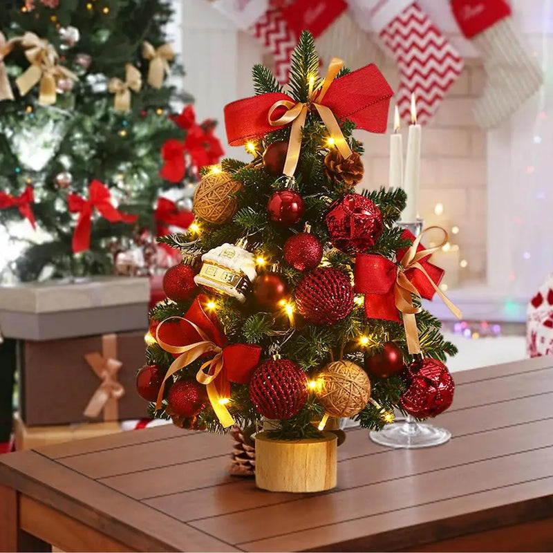 Mesa Árvore de Natal com Luzes - Decoração de Natal para Sala de Estar