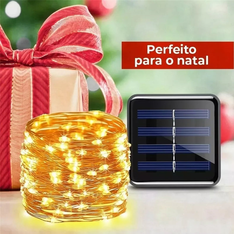 Luzes de fada solares LED para exteriores 22 m