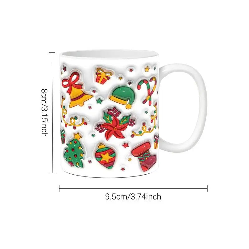 Caneca De Natal De Cerâmica Com Alça