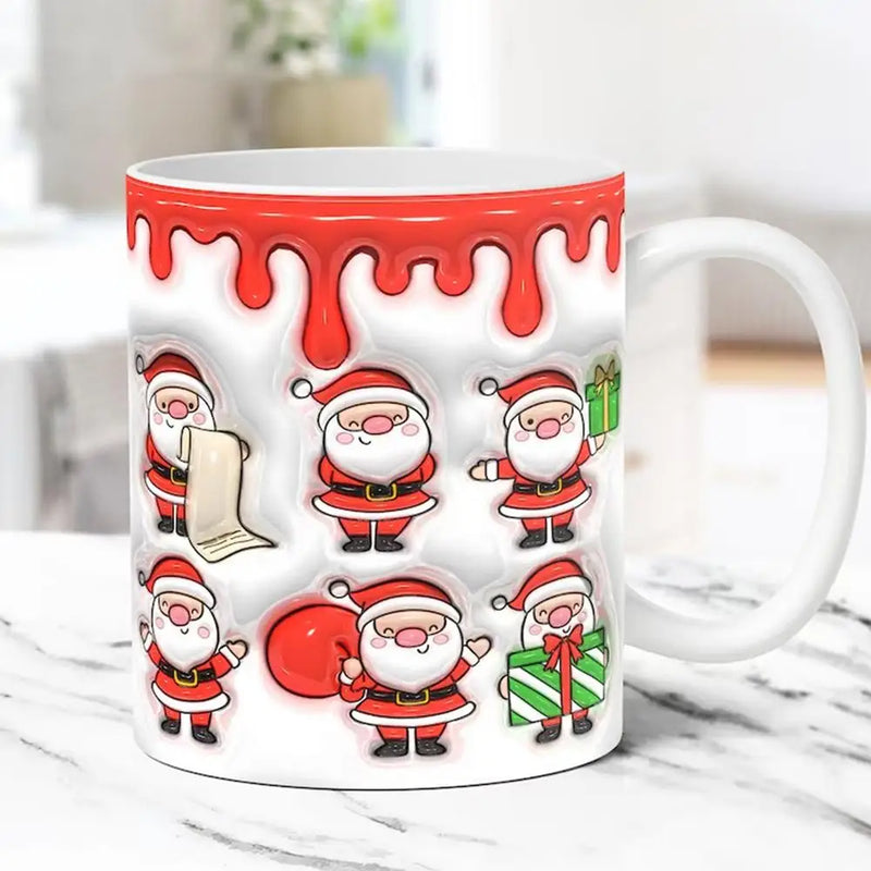 Caneca De Natal De Cerâmica Com Alça