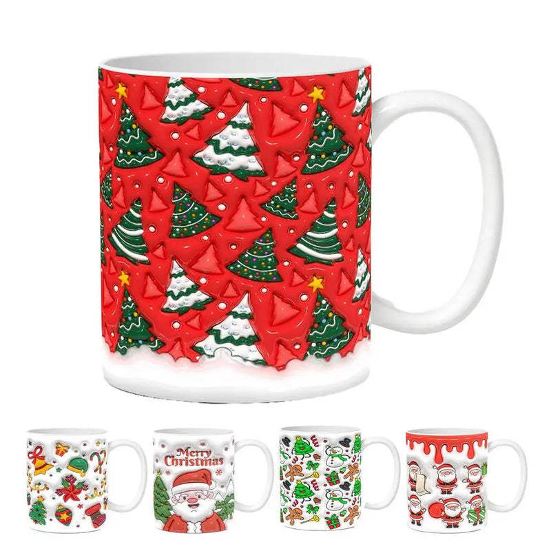 Caneca De Natal De Cerâmica Com Alça