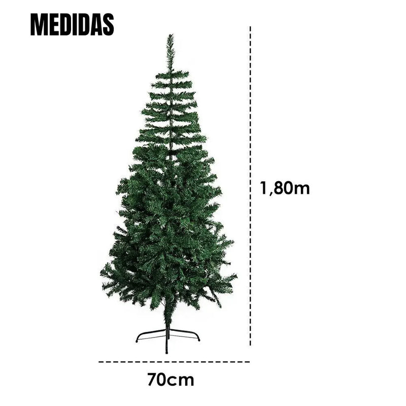 Árvore De Natal Pinheiro Luxo Grande 180cm 750 Galhos Premium