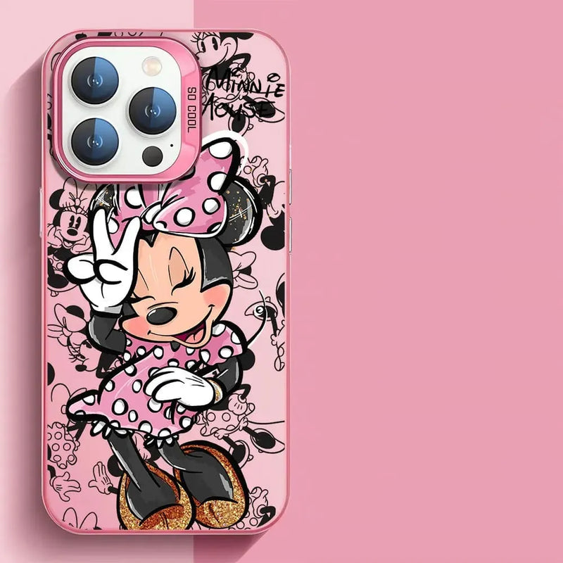 Capinha Iphone da Disney Mickey e Minnie - Case de Alta do Proteção e Resistência
