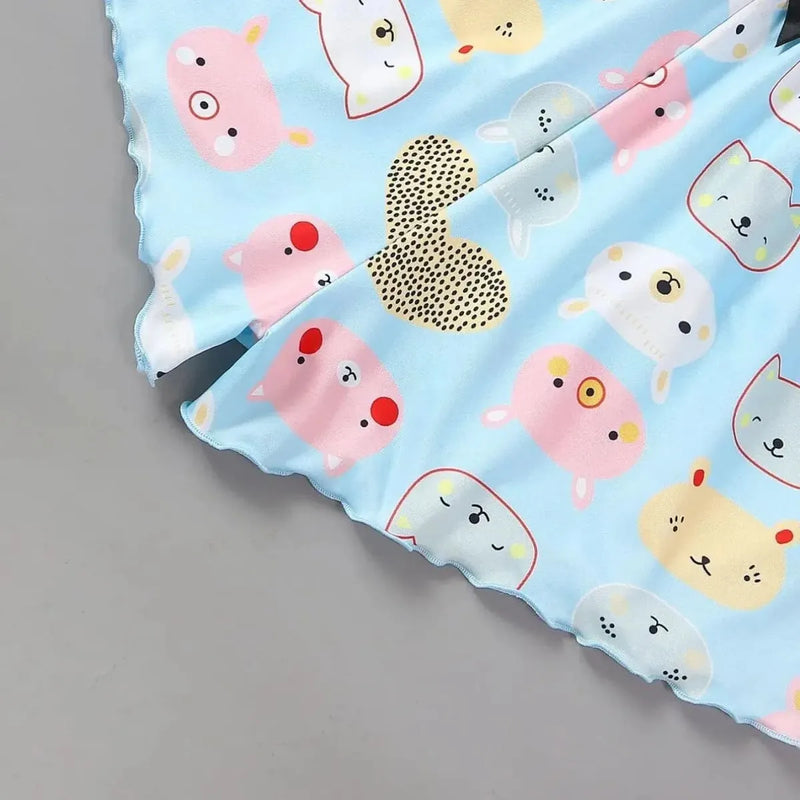 Pijama Feminino Cats - Conjunto Top Cropped e Shorts Fresquinho LooseFit | Tecido Super Macio e Confortável