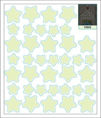 Folha de Adesivo de Parede de Estrelinhas - Star Light