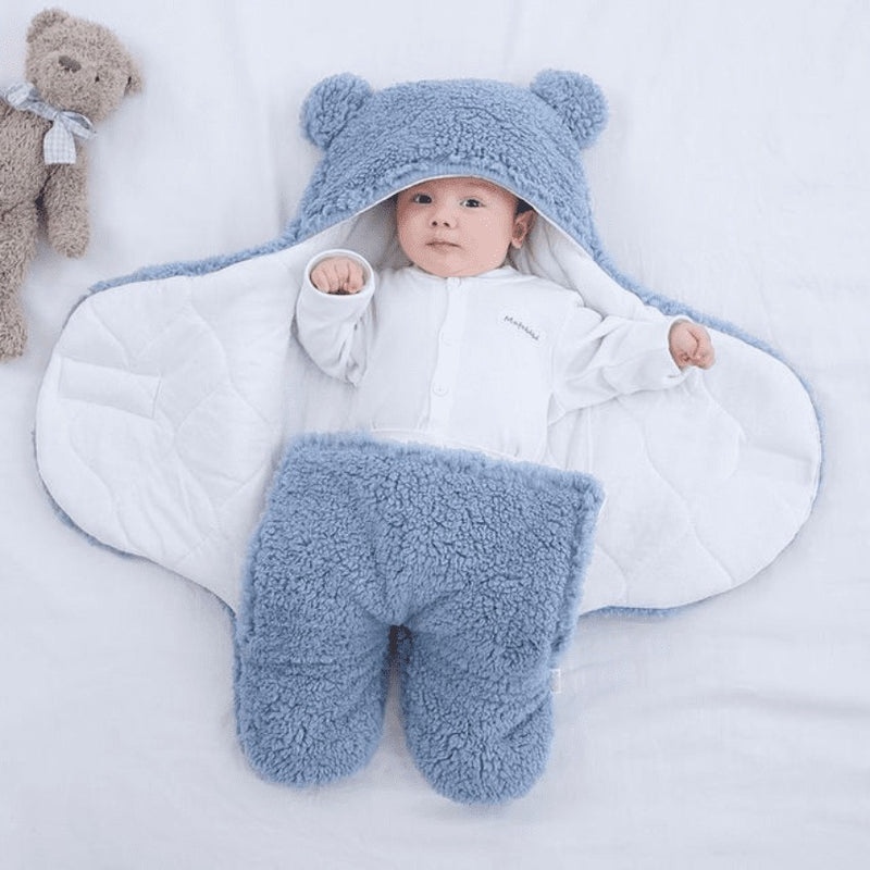 Cobertor de Bebe Saquinho de Dormir Ursinho Dorminhoco (0 a 9 meses) - ULTIMAS PEÇAS EM PROMOÇÃO DE INVERNO