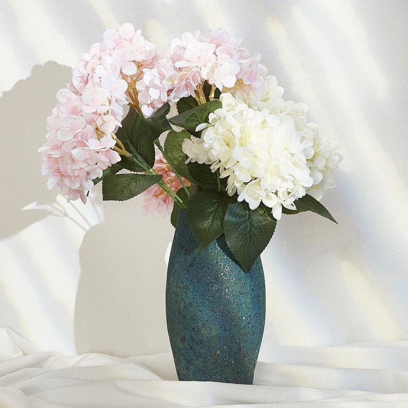 2 Peças de Bouquet de Seda de Hortênsia Artificial