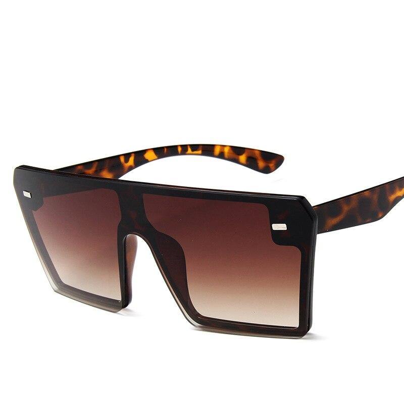Óculos de Sol Vintage Quadrado moda Flat Top Uv400 - Retro Square