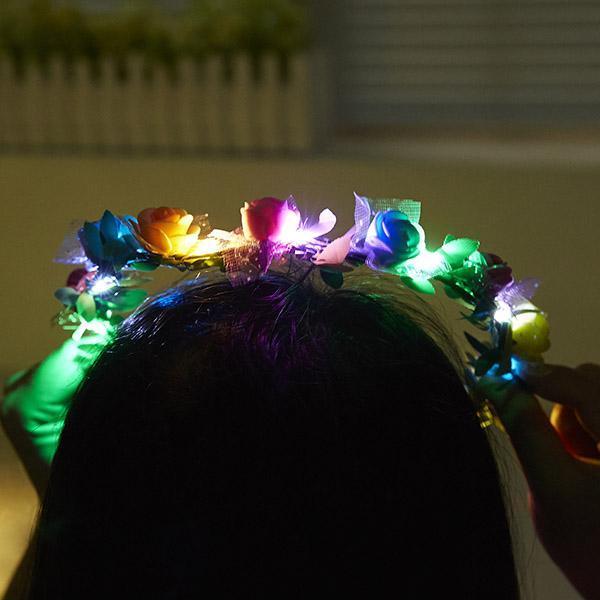 Grinalda de Cabelo LED Brilhante - Fairy Crown