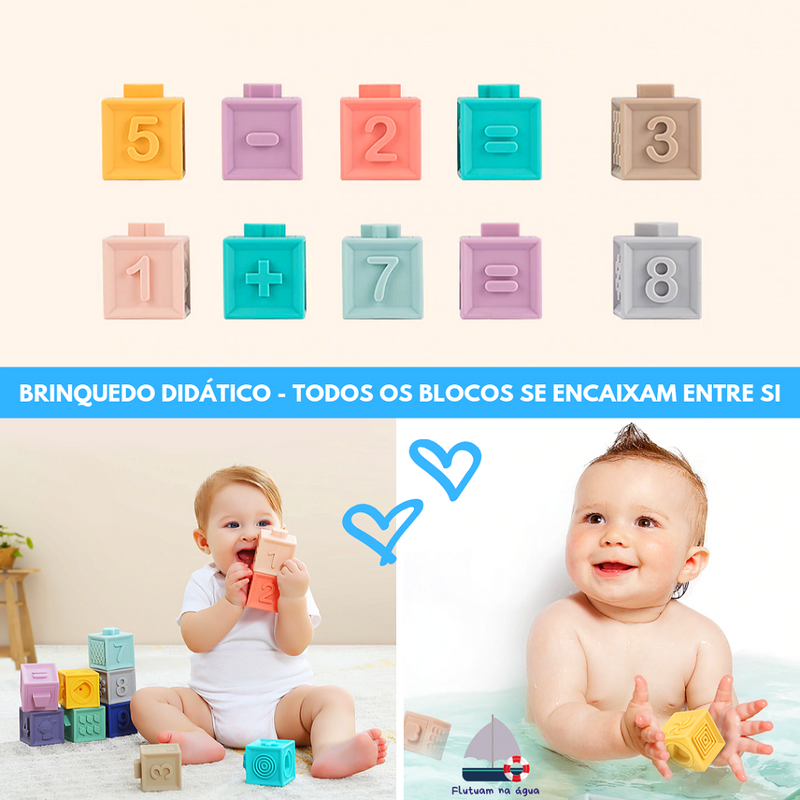 3D Blocks - Novos Blocos de Montar para Bebês