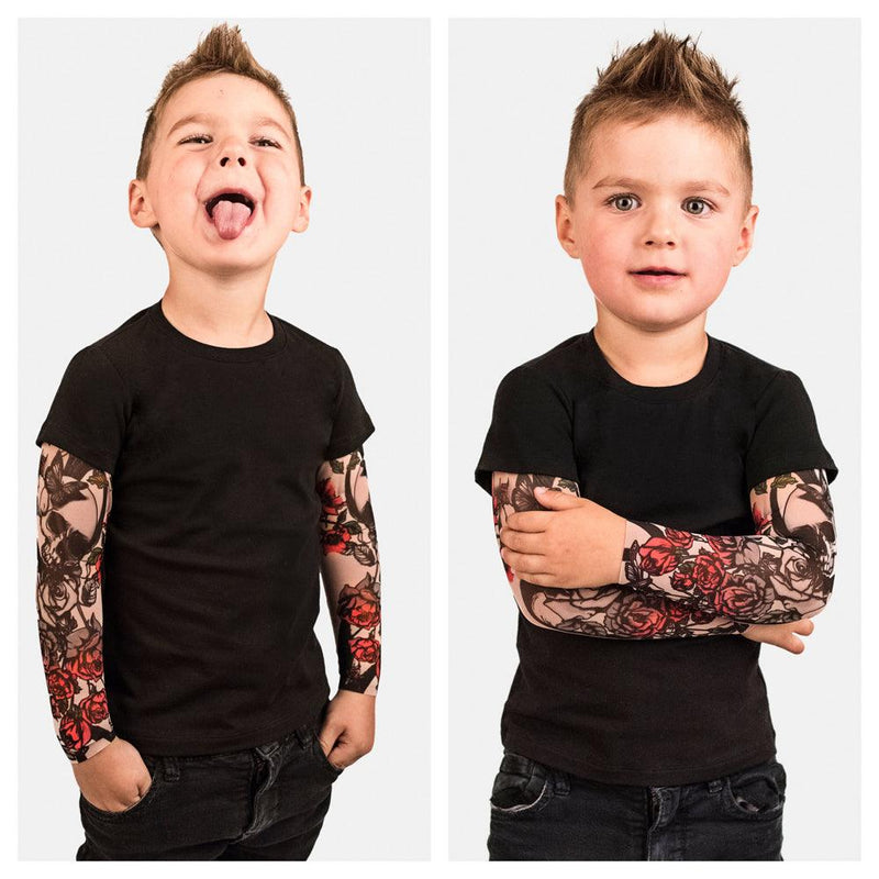 Camiseta/Body Com Tatuagem Fake Para Crianças e Bebes - TATOO BABY Divertido e Confortável - Inov&tec