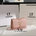 Bolsa Luxury V TRIANGLE PLUS - Bolsa de Ombro, Clutch, Handbag Feminina - Inov&tec