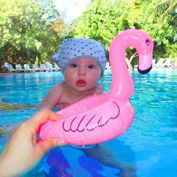 Pacote Duplo - Suporte de Copo Flutuante de Flamingo de Plástico - É Hora Da Piscina