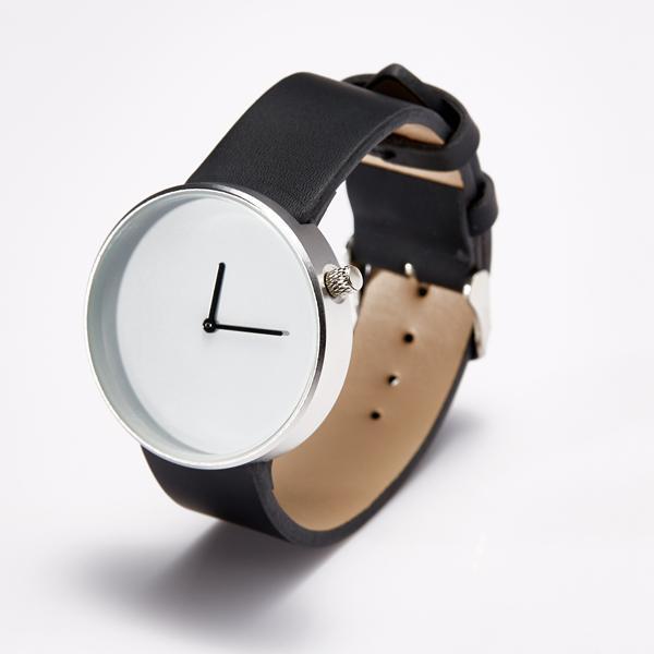 Relógio De Couro Minimalista Em Aço Inoxidável - Elegance Fusion