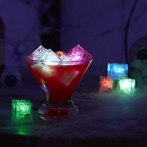 12 Pcs Cubos LED Ativados por Água - Magic Glow Ice