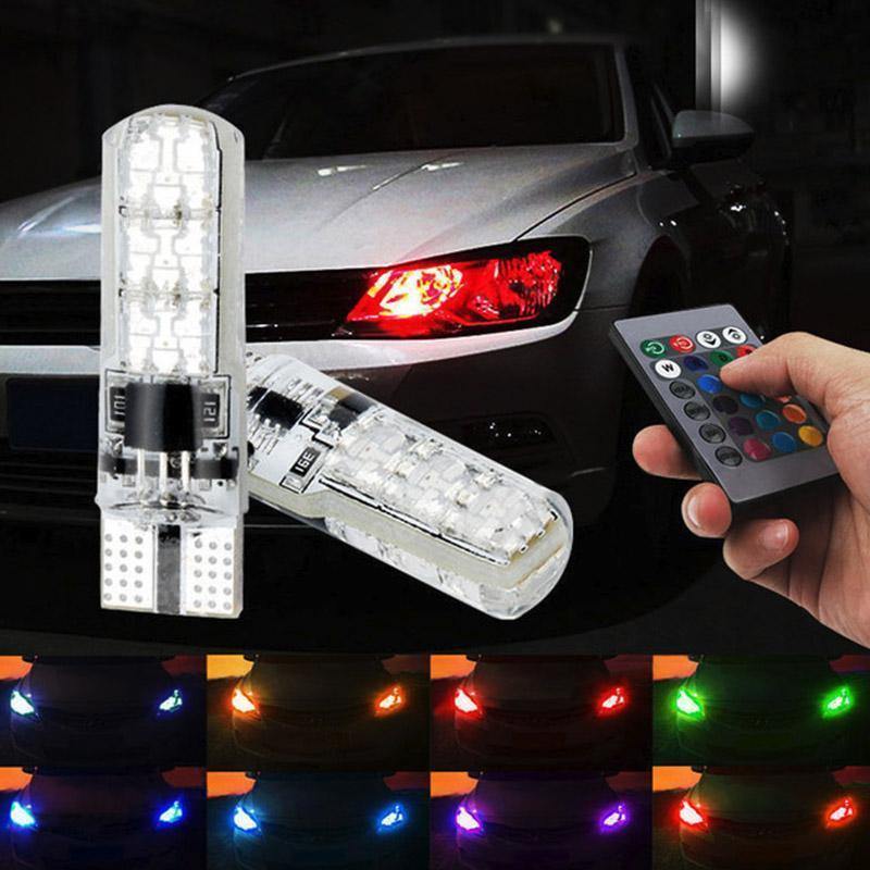 2 Peças de Luzes Multi-Coloridas LED para Faróis de Carro