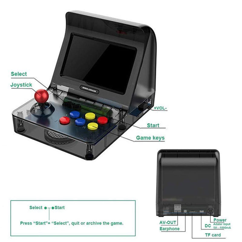 Mini Arcade Retro - Com 3000 Jogos - ArcadeJoy